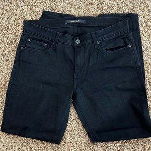 Big Star black skinny/straight mid rise